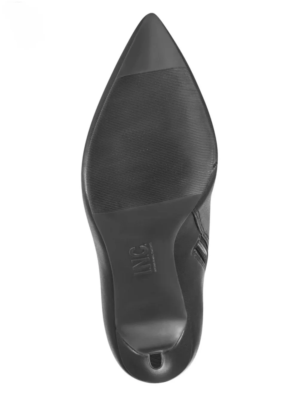 I.N.C. International Concepts Rajel Dress Boots in black smooth faux leather NIB